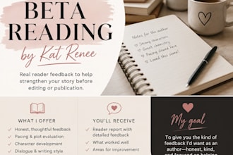read your work and give thorough feedback