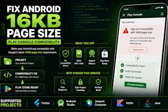 fix android 16kb page size compatibility and play console issues