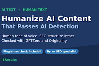 humanize ai content that passes ai detection for SEO and saas