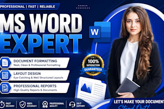 format, edit and design ms word documents
