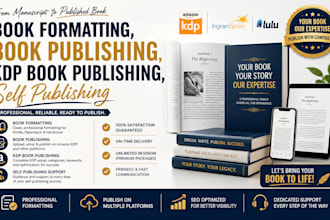 do book formatting, book publishing, kdp book publishing, self publishing
