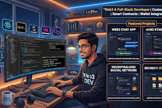 develop custom web3 dapps and smart contracts