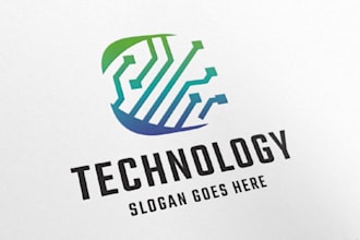 design a smart and modern tech logo