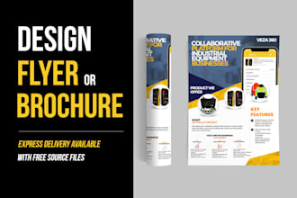 design a modern brochure, flyer or marketing material
