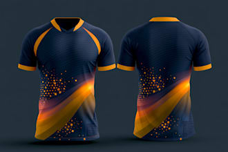 make a football, running etc jersey mockup design
