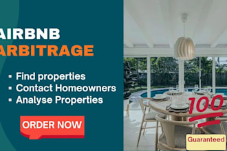 find profitable and str approved properties for airbnb arbitrage
