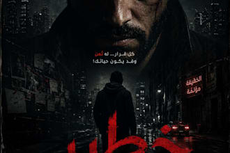 design a professional cinematic movie poster