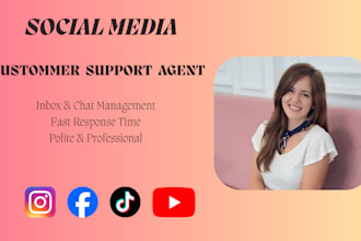 be your social media customer support and chat agent