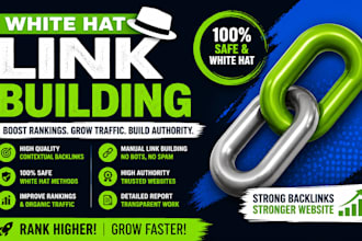 build white hat SEO backlinks with manual link building