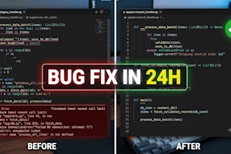 debug your python script now, bug fixes, optimization expert