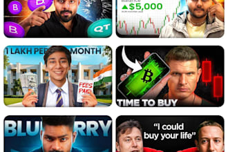 design viral finance and crypto youtube thumbnails