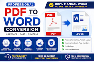 convert PDF to word editable with perfect formatting