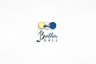design next big thing youtube come ride brother ball logo