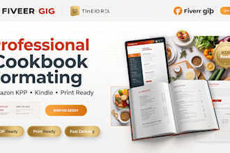 professionally format your cookbook for amazon KDP and kindle