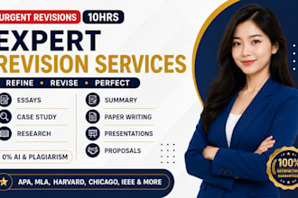 do urgent revision, research, summary apa, mla paper