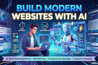 do ai web development and design a responsive ai website