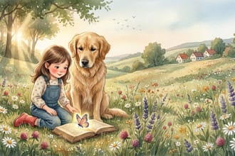 illustrate whimsical watercolor childrens story books and picture books