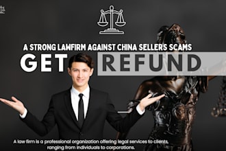 file a legal lawsuit as china or chinese lawyer draft nnn agreement contract