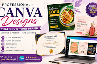 design professional canva posts and flyers