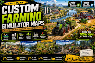create custom farming simulator 25 and fs22 maps, farms and terrains