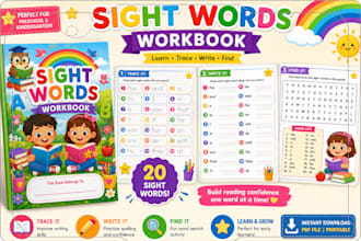create printable reading books with fun activities fr kids