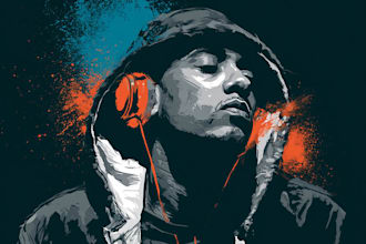 do amazing illustrations for your hiphop rap album