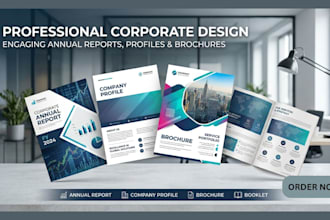 do corporate annual report, company profile, brochure and booklet design