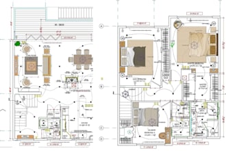 do house plan design with 3d rendering residential project