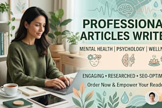 write professional mental health psychology and wellness articles