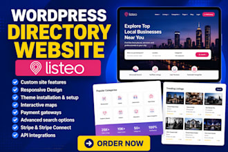 build a custom directory, listing or booking website with listeo theme