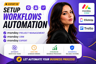setup workflows automation monday project management monday crm monday expert