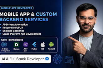 develop mobile app with API integration for android and ios