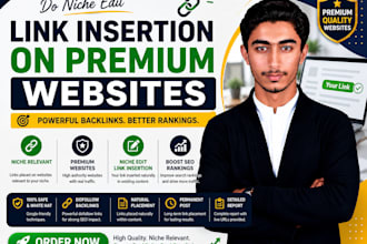 do niche edit link insertion on premium websites