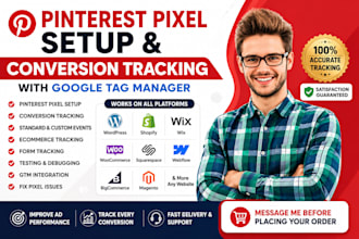 set up and fix pinterest pixel and conversion tracking for any website
