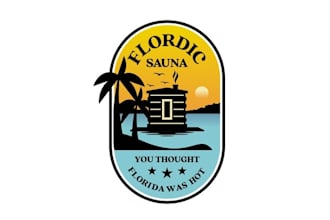 design florida based floating sauna business logo