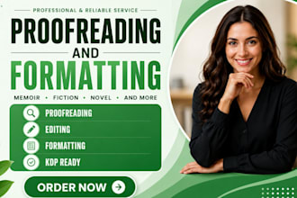 do grammar check proofread format edit document amazon kdp memoir fictiononovel