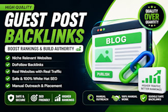 publish guest posts on real websites