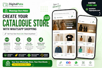 create product catalogue store with whatsapp shopping