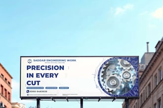 design a bold outdoor billboard advertisement