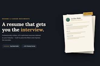 create a professional ats friendly resume and CV