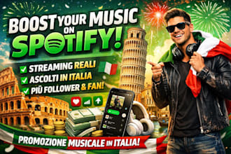 do your spotify music promotion in italy
