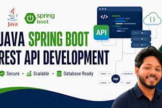 develop java spring boot rest apis and backend services