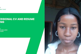 write a professional CV, resume and cover letter