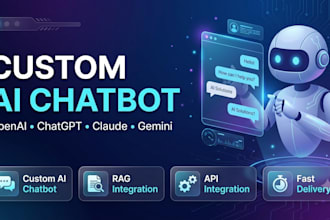 build custom ai chatbot using openai, gpt, claude or gemini