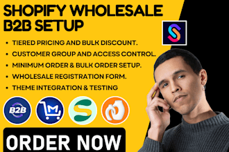 setup shopify wholesaleb2b via sami gorilla clay sparklayer bss b2b ymq snap