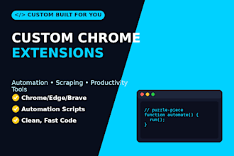 build custom browser extension of your choice