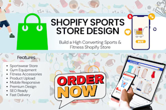 design shopify sports, fitness, gym equipment store, tcg website, trading card