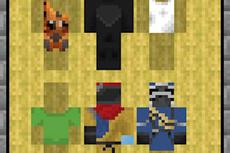 design custom minecraft gui, hud elements, and game assets