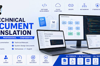 translate, write IT documents english to vietnamese and vice versa