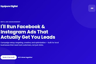 setup and manage your meta ads manager, free marketing audit